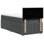 vidaXL Boxspringbett mit Matratze Dunkelgrau 90x200 cm Stoff vidaXL Boxspringbett mit Matratze Dunkelgrau 90x200 cm Stoff