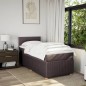 vidaXL Boxspringbett mit Matratze Dunkelbraun 90x200 cm Stoff vidaXL Boxspringbett mit Matratze Dunkelbraun 90x200 cm Stoff
