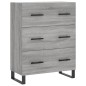 Highboard Grau Sonoma 69,5x34x180 cm Holzwerkstoff Highboard Grau Sonoma 69,5x34x180 cm Holzwerkstoff