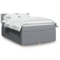 vidaXL Boxspringbett mit Matratze Hellgrau 140x200 cm Stoff vidaXL Boxspringbett mit Matratze Hellgrau 140x200 cm Stoff