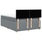 vidaXL Boxspringbett mit Matratze Hellgrau 140x200 cm Stoff vidaXL Boxspringbett mit Matratze Hellgrau 140x200 cm Stoff