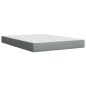 vidaXL Boxspringbett mit Matratze Hellgrau 140x200 cm Stoff vidaXL Boxspringbett mit Matratze Hellgrau 140x200 cm Stoff