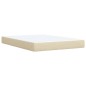 vidaXL Boxspringbett mit Matratze Creme 140x200 cm Stoff vidaXL Boxspringbett mit Matratze Creme 140x200 cm Stoff