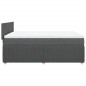 vidaXL Boxspringbett mit Matratze Dunkelgrau 160x200 cm Stoff vidaXL Boxspringbett mit Matratze Dunkelgrau 160x200 cm Stoff