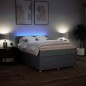 vidaXL Boxspringbett mit Matratze Dunkelgrau 160x200 cm Stoff vidaXL Boxspringbett mit Matratze Dunkelgrau 160x200 cm Stoff