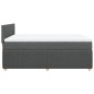 vidaXL Boxspringbett mit Matratze Dunkelgrau 160x200 cm Stoff vidaXL Boxspringbett mit Matratze Dunkelgrau 160x200 cm Stoff