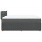 vidaXL Boxspringbett mit Matratze Dunkelgrau 160x200 cm Stoff vidaXL Boxspringbett mit Matratze Dunkelgrau 160x200 cm Stoff