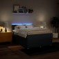 vidaXL Boxspringbett mit Matratze Blau 160x200 cm Stoff vidaXL Boxspringbett mit Matratze Blau 160x200 cm Stoff