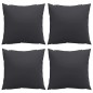 vidaXL Sofakissen 4 Stk. Schwarz 40x40 cm Stoff vidaXL Sofakissen 4 Stk. Schwarz 40x40 cm Stoff