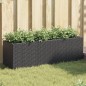 vidaXL Pflanzkübel mit 3 Töpfen 2 Stk. Schwarz 105x30x32cm Poly Rattan vidaXL Pflanzkübel mit 3 Töpfen 2 Stk. Schwarz 105x30x32cm Poly Rattan