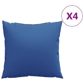 vidaXL Sofakissen 4 Stk. Königsblau 50x50 cm Stoff
