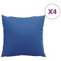 vidaXL Sofakissen 4 Stk. Königsblau 50x50 cm Stoff vidaXL Sofakissen 4 Stk. Königsblau 50x50 cm Stoff