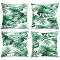 vidaXL Sofakissen 4 Stk. Blattmuster 50x50 cm Stoff vidaXL Sofakissen 4 Stk. Blattmuster 50x50 cm Stoff