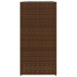 vidaXL Pflanzkübel 2 Stk. Braun 40x40x80 cm Poly Rattan vidaXL Pflanzkübel 2 Stk. Braun 40x40x80 cm Poly Rattan
