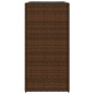 vidaXL Pflanzkübel 2 Stk. Braun 40x40x80 cm Poly Rattan vidaXL Pflanzkübel 2 Stk. Braun 40x40x80 cm Poly Rattan