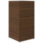 vidaXL Pflanzkübel 2 Stk. Braun 40x40x80 cm Poly Rattan vidaXL Pflanzkübel 2 Stk. Braun 40x40x80 cm Poly Rattan