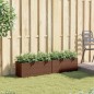 vidaXL Pflanzkübel mit 2 Töpfen 2 Stk. Braun 72x30x32 cm Poly Rattan vidaXL Pflanzkübel mit 2 Töpfen 2 Stk. Braun 72x30x32 cm Poly Rattan