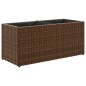 vidaXL Pflanzkübel mit 2 Töpfen 2 Stk. Braun 72x30x32 cm Poly Rattan vidaXL Pflanzkübel mit 2 Töpfen 2 Stk. Braun 72x30x32 cm Poly Rattan