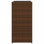 vidaXL Pflanzkübel 2 Stk. Braun 30x30x60 cm Poly Rattan vidaXL Pflanzkübel 2 Stk. Braun 30x30x60 cm Poly Rattan
