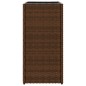 vidaXL Pflanzkübel 2 Stk. Braun 30x30x60 cm Poly Rattan vidaXL Pflanzkübel 2 Stk. Braun 30x30x60 cm Poly Rattan