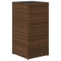 vidaXL Pflanzkübel 2 Stk. Braun 30x30x60 cm Poly Rattan vidaXL Pflanzkübel 2 Stk. Braun 30x30x60 cm Poly Rattan