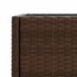 vidaXL Hochbeete mit Ablage 2 Stk. Braun 90x40x75 cm Poly Rattan vidaXL Hochbeete mit Ablage 2 Stk. Braun 90x40x75 cm Poly Rattan