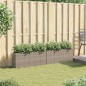 vidaXL Pflanzkübel mit 2 Töpfen 2 Stk. Grau 90x20x40 cm Poly Rattan vidaXL Pflanzkübel mit 2 Töpfen 2 Stk. Grau 90x20x40 cm Poly Rattan