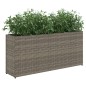 vidaXL Pflanzkübel mit 2 Töpfen 2 Stk. Grau 90x20x40 cm Poly Rattan vidaXL Pflanzkübel mit 2 Töpfen 2 Stk. Grau 90x20x40 cm Poly Rattan