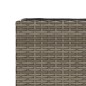 vidaXL Pflanzkübel mit 2 Töpfen 2 Stk. Grau 90x20x40 cm Poly Rattan vidaXL Pflanzkübel mit 2 Töpfen 2 Stk. Grau 90x20x40 cm Poly Rattan