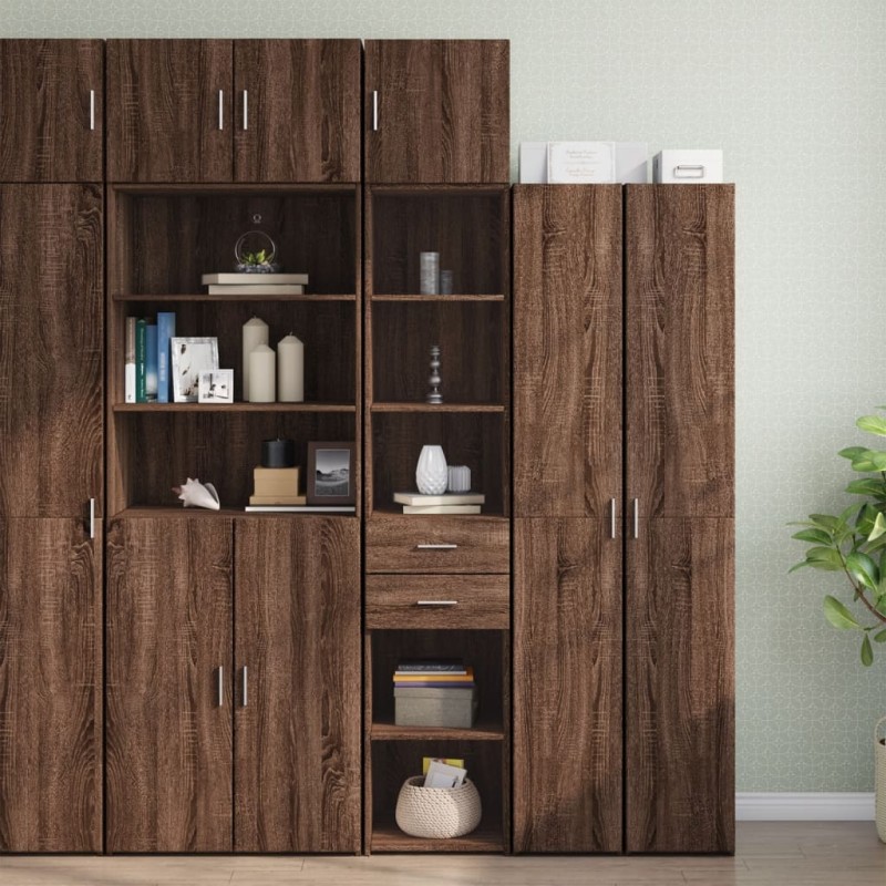 vidaXL Hochschrank Schmal Eichen-Optik 40x42,5x225 cm Holzwerkstoff vidaXL Hochschrank Schmal Eichen-Optik 40x42,5x225 cm Holzwerkstoff