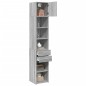 vidaXL Hochschrank Schmal Grau Sonoma 40x42,5x225 cm Holzwerkstoff vidaXL Hochschrank Schmal Grau Sonoma 40x42,5x225 cm Holzwerkstoff