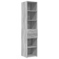 vidaXL Hochschrank Schmal Grau Sonoma 40x42,5x225 cm Holzwerkstoff vidaXL Hochschrank Schmal Grau Sonoma 40x42,5x225 cm Holzwerkstoff