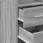 vidaXL Hochschrank Schmal Grau Sonoma 40x42,5x225 cm Holzwerkstoff vidaXL Hochschrank Schmal Grau Sonoma 40x42,5x225 cm Holzwerkstoff