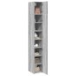 vidaXL Hochschrank Schmal Grau Sonoma 30x42,5x225 cm Holzwerkstoff vidaXL Hochschrank Schmal Grau Sonoma 30x42,5x225 cm Holzwerkstoff