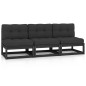 3-Sitzer-Sofa mit Kissen Kiefer Massivholz 3-Sitzer-Sofa mit Kissen Kiefer Massivholz