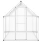 vidaXL Gewächshaus mit Fundamentrahmen Silber 224x169x195cm Aluminimum vidaXL Gewächshaus mit Fundamentrahmen Silber 224x169x195cm Aluminimum