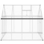 vidaXL Gewächshaus mit Fundamentrahmen Silber 224x169x195cm Aluminimum vidaXL Gewächshaus mit Fundamentrahmen Silber 224x169x195cm Aluminimum