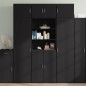 vidaXL Hochschrank Schwarz 70x42,5x225 cm Holzwerkstoff vidaXL Hochschrank Schwarz 70x42,5x225 cm Holzwerkstoff