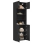 vidaXL Hochschrank Schwarz 70x42,5x225 cm Holzwerkstoff vidaXL Hochschrank Schwarz 70x42,5x225 cm Holzwerkstoff