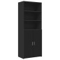 vidaXL Hochschrank Schwarz 70x42,5x225 cm Holzwerkstoff vidaXL Hochschrank Schwarz 70x42,5x225 cm Holzwerkstoff