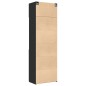 vidaXL Hochschrank Schwarz 70x42,5x225 cm Holzwerkstoff vidaXL Hochschrank Schwarz 70x42,5x225 cm Holzwerkstoff