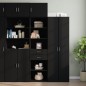 vidaXL Hochschrank Schmal Schwarz 50x42,5x225 cm Holzwerkstoff vidaXL Hochschrank Schmal Schwarz 50x42,5x225 cm Holzwerkstoff