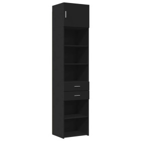 vidaXL Hochschrank Schmal Schwarz 50x42,5x225 cm Holzwerkstoff