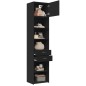 vidaXL Hochschrank Schmal Schwarz 50x42,5x225 cm Holzwerkstoff vidaXL Hochschrank Schmal Schwarz 50x42,5x225 cm Holzwerkstoff