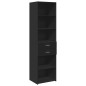 vidaXL Hochschrank Schmal Schwarz 50x42,5x225 cm Holzwerkstoff vidaXL Hochschrank Schmal Schwarz 50x42,5x225 cm Holzwerkstoff