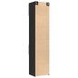 vidaXL Hochschrank Schmal Schwarz 50x42,5x225 cm Holzwerkstoff vidaXL Hochschrank Schmal Schwarz 50x42,5x225 cm Holzwerkstoff