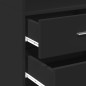 vidaXL Hochschrank Schmal Schwarz 50x42,5x225 cm Holzwerkstoff vidaXL Hochschrank Schmal Schwarz 50x42,5x225 cm Holzwerkstoff