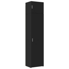 vidaXL Hochschrank Schmal Schwarz 50x42,5x225 cm Holzwerkstoff