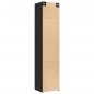 vidaXL Hochschrank Schmal Schwarz 50x42,5x225 cm Holzwerkstoff vidaXL Hochschrank Schmal Schwarz 50x42,5x225 cm Holzwerkstoff