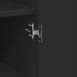 vidaXL Hochschrank Schmal Schwarz 50x42,5x225 cm Holzwerkstoff vidaXL Hochschrank Schmal Schwarz 50x42,5x225 cm Holzwerkstoff